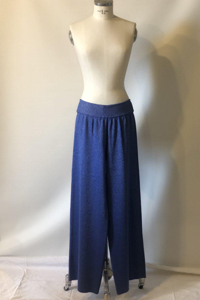 Tensione-In-"Palazzo" pants in knit with lurex