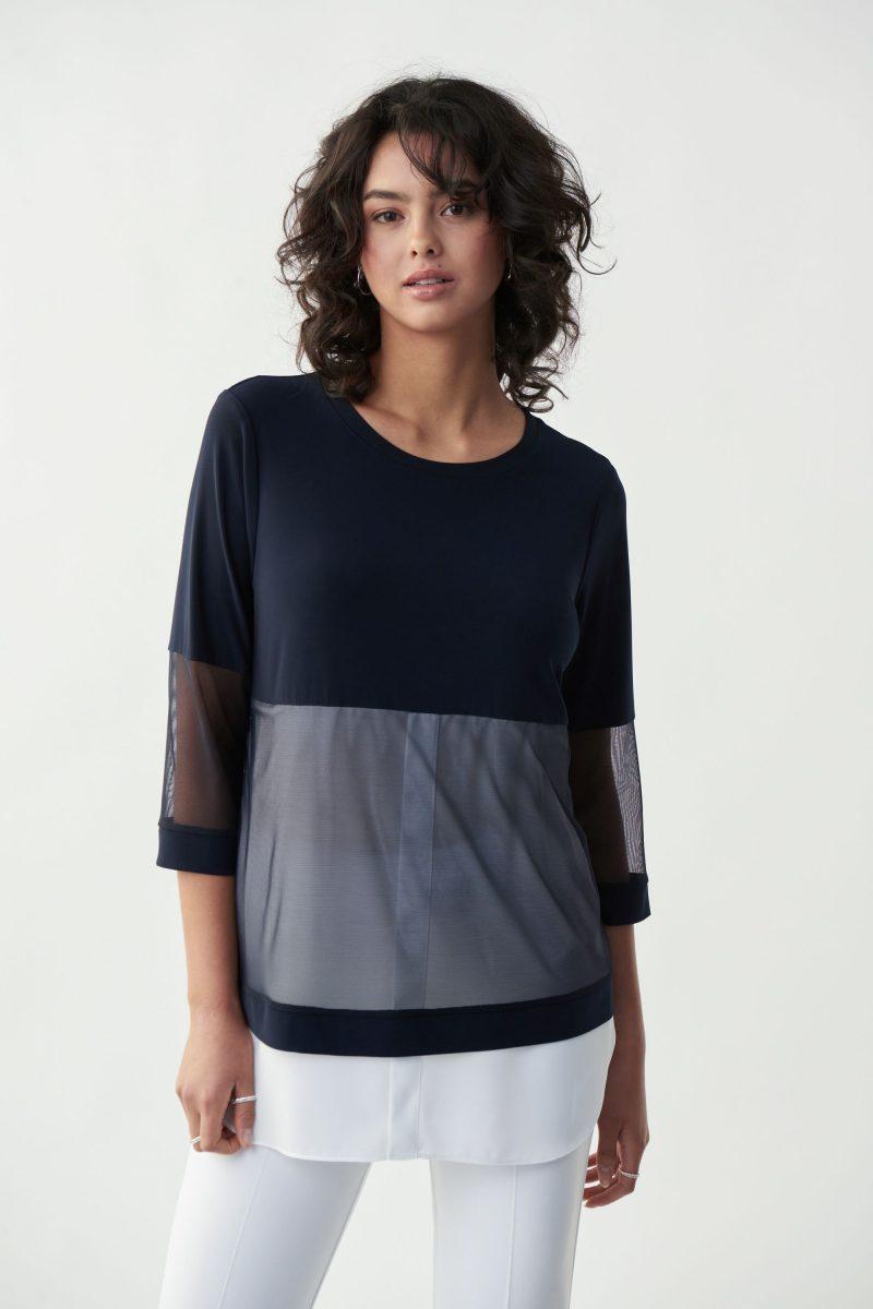 RIBKOFF - TUNIC WITH TULLE INSERTS